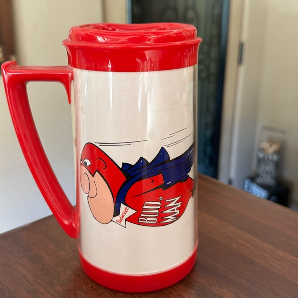 Vintage Bud Man beer mug